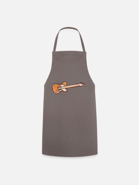 Elektrogitarre - Kochschürze - Grau