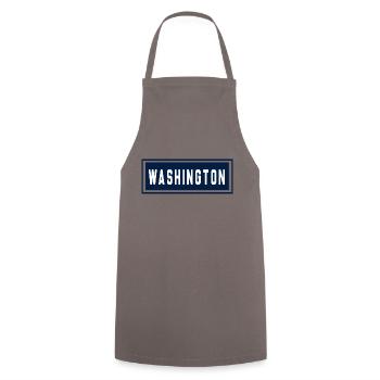 Washington - Cooking Apron - grey - Front - AI Model Male 185 dark (185cm)