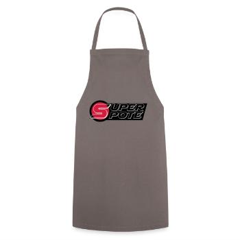 super_pote_ok - Tablier de cuisine - gris - Devant - AI Model Male 185 dark (185cm)