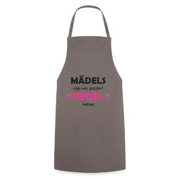 Mädels Pegel Halten Junggesellenabschied Braut - Kochschürze - Grau - Vorne - AI Model Male 185 dark (185cm)