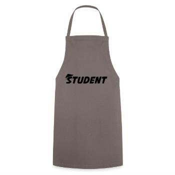 student - Kochschürze - Grau - Vorne - AI Model Male 185 dark (185cm)