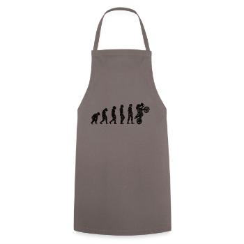 Motorcross Motorcycle Motorbike Fan Motorcyclist - Cooking Apron - grey - Front - AI Model Male 185 dark (185cm)