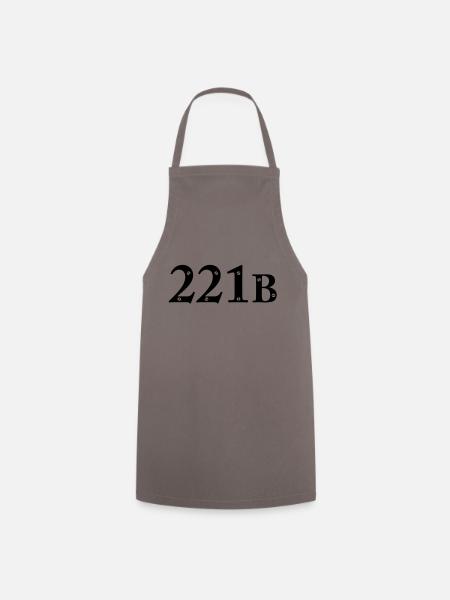 Sherlock Holmes - 221B - Kochschürze - Grau