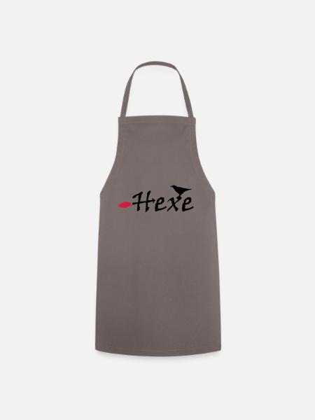 Hexe - Kochschürze - Grau
