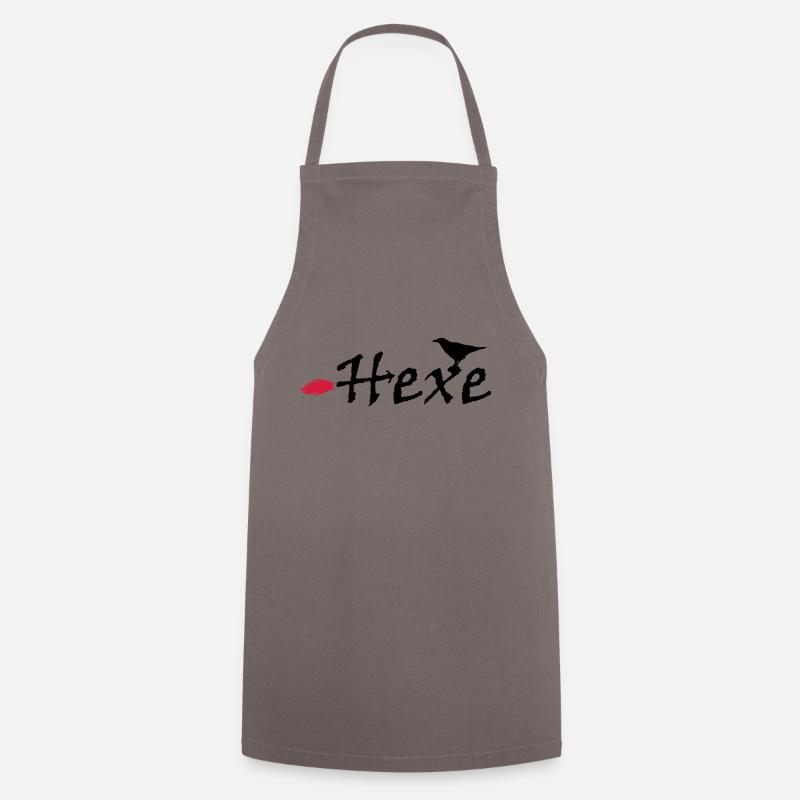 Hexe - Kochschürze - Grau