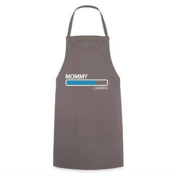 Schwangerschaft Babyparty Babyshower Boy Girl - Kochschürze - Grau - Vorne - AI Model Male 185 dark (185cm)