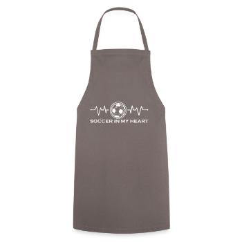 Fußball Football - Tablier de cuisine - gris - Devant - AI Model Male 185 dark (185cm)