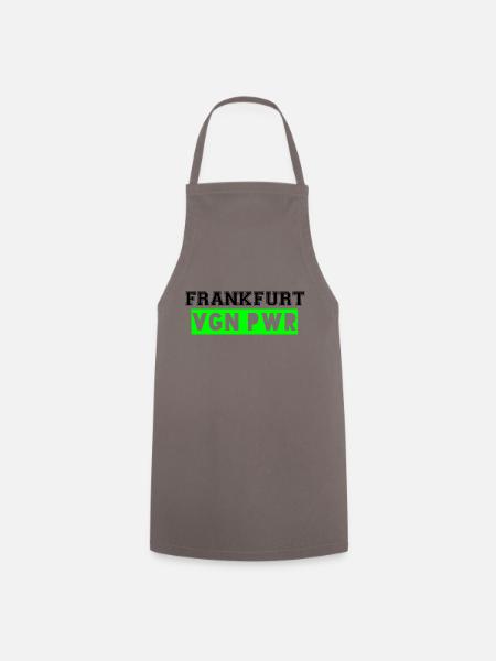 FRANKFURT VEGAN POWER - Kochschürze - Grau