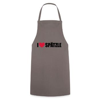 Spätzle - Kochschürze - Grau - Vorne - AI Model Male 185 dark (185cm)