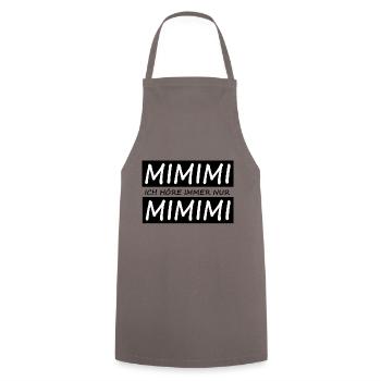 Lustiger Spruch MIMIMI - Kochschürze - Grau - Vorne - AI Model Male 185 dark (185cm)
