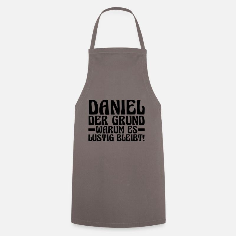 Vorname Daniel - Kochschürze - Grau