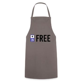 2B free corsica - Tablier de cuisine - gris - Devant - AI Model Male 185 dark (185cm)