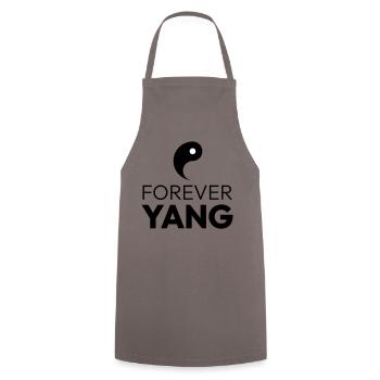 Forever Yang - Kochschürze - Grau - Vorne - AI Model Male 185 dark (185cm)