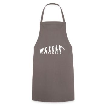 Papa Enfant Papa J’aime Papa Papa Fête des pères Fille - Tablier de cuisine - gris - Devant - AI Model Male 185 dark (185cm)