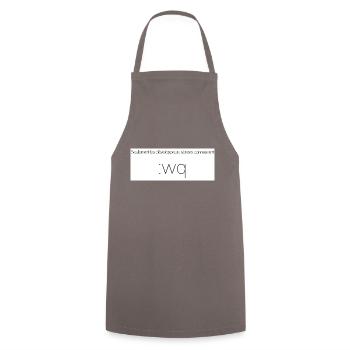 seulement les developpeurs seniors connaissent - Tablier de cuisine - gris - Devant - AI Model Male 185 dark (185cm)