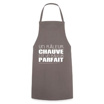 Râleur - Râler - Chauve - Cadeau - Parfait - Drôle - Tablier de cuisine - gris - Devant - AI Model Male 185 dark (185cm)