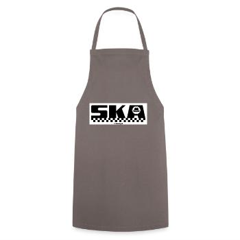 Ska - Cooking Apron - grey - Front - AI Model Male 185 dark (185cm)