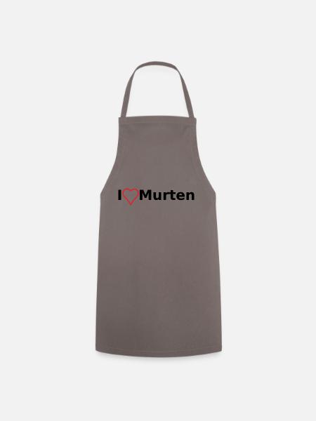 I Love Murten - Kochschürze - Grau