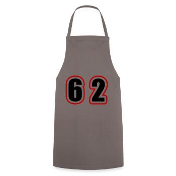 62 Nombre Collège - Tablier de cuisine - gris - Devant - AI Model Male 185 dark (185cm)