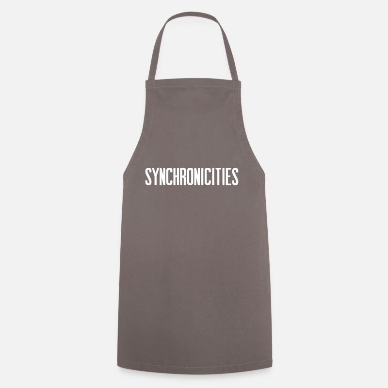 Synchronicities White - Cooking Apron - grey