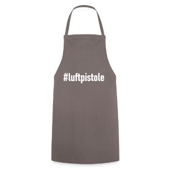 #luftpistole - Kochschürze - Grau - Vorne - AI Model Male 185 dark (185cm)