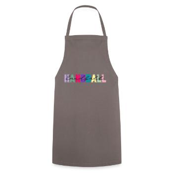 Handball couleurs - cadeau amateur de handball - Tablier de cuisine - gris - Devant - AI Model Male 185 dark (185cm)