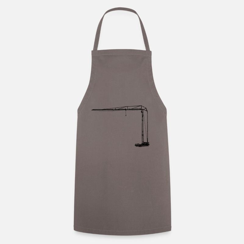 Folding crane mountedkran crane lattice crane MK - Cooking Apron - grey