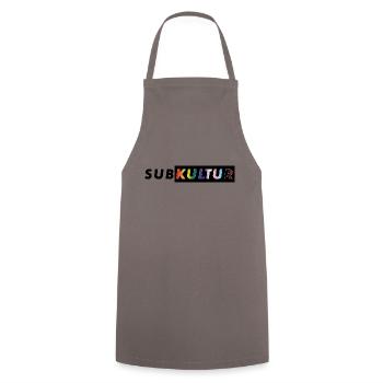 SUBKULTUR CSD - Kochschürze - Grau - Vorne - AI Model Male 185 dark (185cm)