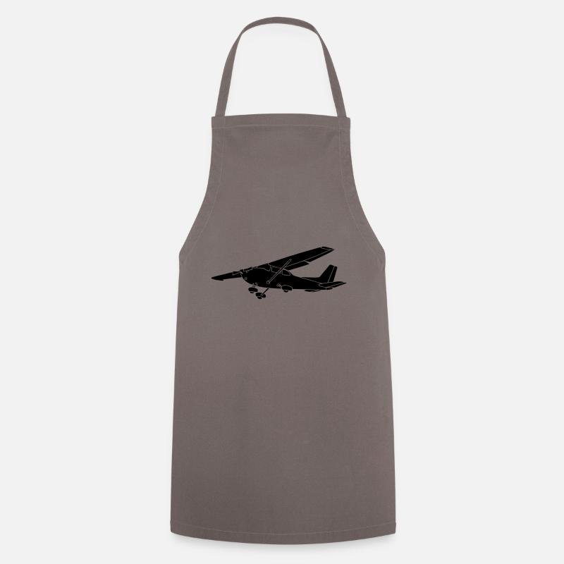 c172 airplane pilot powered airplane powered airplane - Cooking Apron - grey