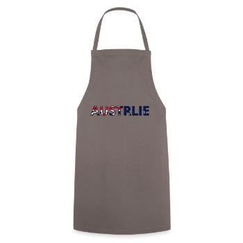 Drapeau Australie - Tablier de cuisine - gris - Devant - AI Model Male 185 dark (185cm)