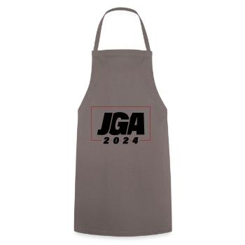 Jga 2024 Bachelor Party Party Team - Cooking Apron - grey - Front - AI Model Male 185 dark (185cm)