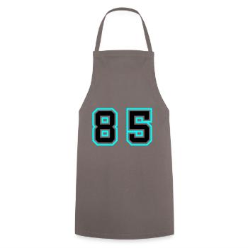 85 Symbole numérique - Tablier de cuisine - gris - Devant - AI Model Male 185 dark (185cm)