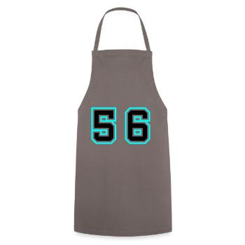 57 Symbole numérique - Tablier de cuisine - gris - Devant - AI Model Male 185 dark (185cm)