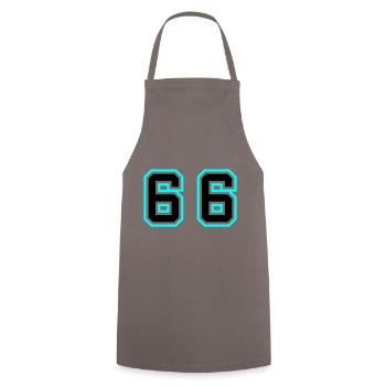 66 Symbole numérique - Tablier de cuisine - gris - Devant - AI Model Male 185 dark (185cm)