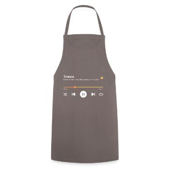 Trance - Cooking Apron - grey - Front - AI Model Male 185 dark (185cm)