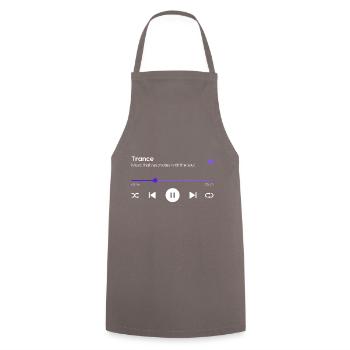 Trance - Cooking Apron - grey - Front - AI Model Male 185 dark (185cm)