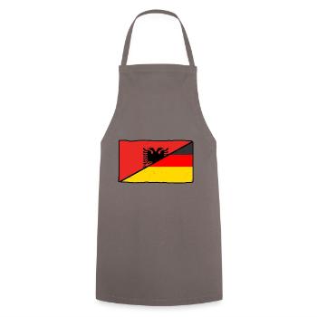 Albanian Albanian Germany Albania - Cooking Apron - grey - Front - AI Model Male 185 dark (185cm)