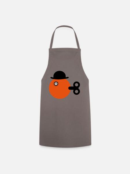orange clockwise - Cooking Apron - grey
