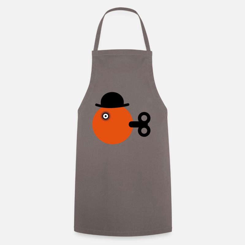 orange clockwise - Cooking Apron - grey