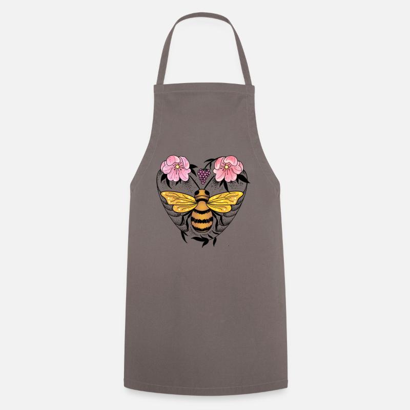 Bee - Cooking Apron - grey
