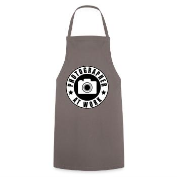Photographer at work - Tablier de cuisine - gris - Devant - AI Model Male 185 dark (185cm)