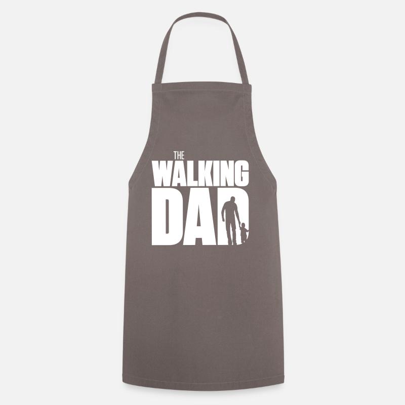 Le papa de marche - Tablier de cuisine - gris
