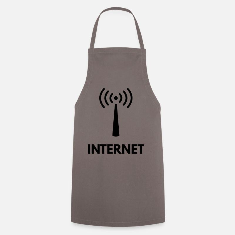 Internet - Kochschürze - Grau