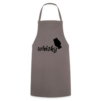 Whisky, schwarz - Kochschürze - Grau - Vorne - AI Model Male 185 dark (185cm)