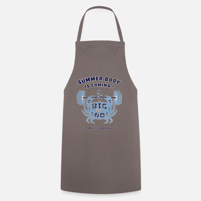SUMMER BODY - Cooking Apron - grey
