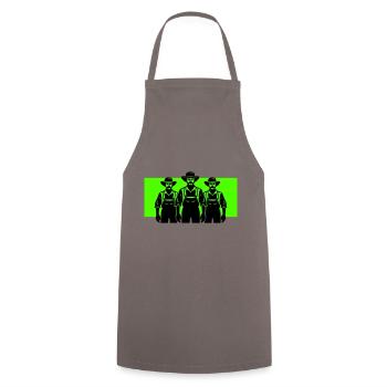 Landwirt Silhouette Agriculteur - Tablier de cuisine - gris - Devant - AI Model Male 185 dark (185cm)