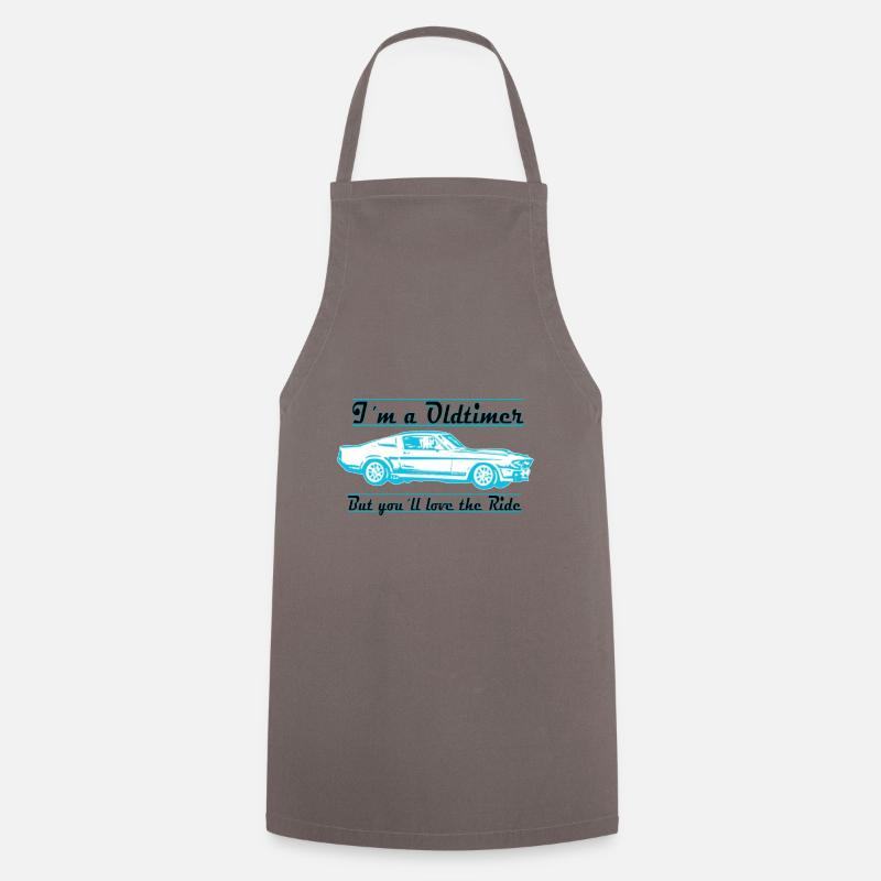 oldtimer capri - Kochschürze - Grau