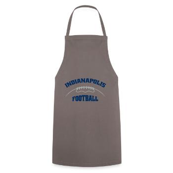 Indianapolis Football - Kochschürze - Grau - Vorne - AI Model Male 185 dark (185cm)