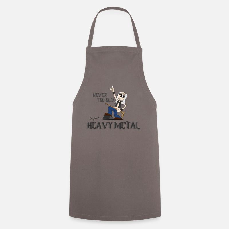 Metal oldie - Cooking Apron - grey