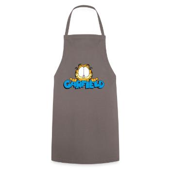 Garfield Face Logo - Cooking Apron - grey - Front - AI Model Male 185 dark (185cm)